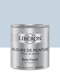 Pot de peinture murs Libéron Velours de Peinture, teinte Cap Blanc-Nez, finition mate veloutée.
