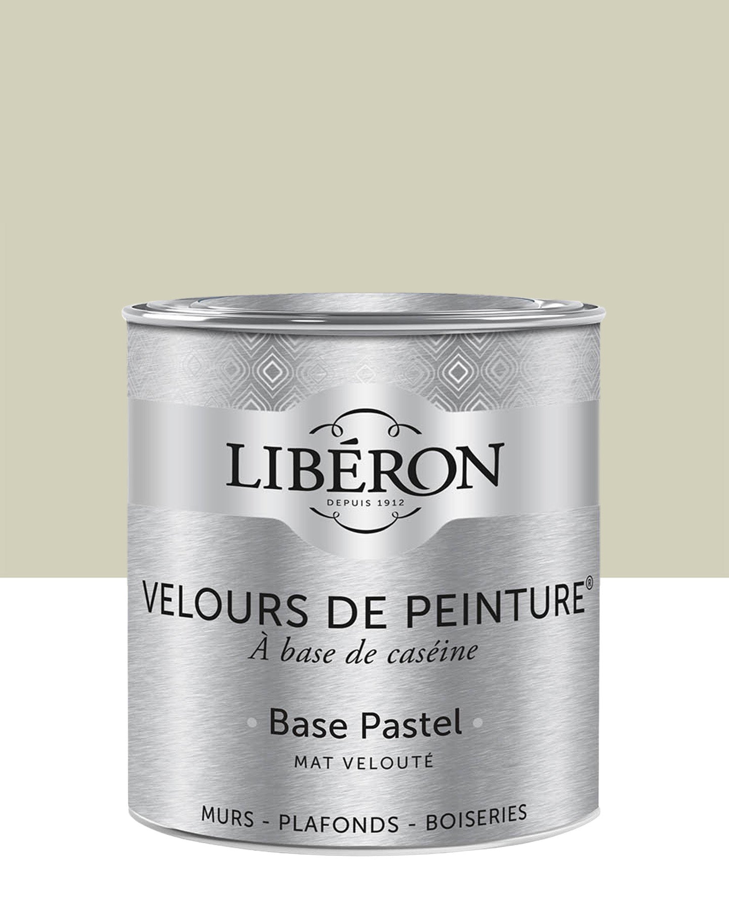Pot de peinture murs Libéron Velours de Peinture, teinte Écru Brut, finition mate veloutée.