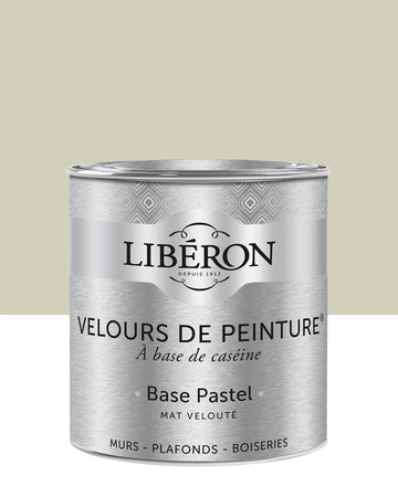 Pot de peinture murs Libéron Velours de Peinture, teinte Écru Brut, finition mate veloutée.