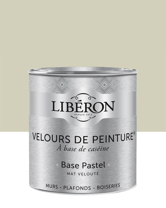 Pot de peinture murs Libéron Velours de Peinture, teinte Écru Brut, finition mate veloutée.