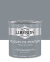 Pot de peinture murs Libéron Velours de Peinture, teinte Gris Gustave III, finition mate veloutée.