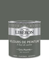 Pot de peinture murs Libéron Velours de Peinture, teinte Gris Plomb, finition mate veloutée.