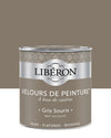 Pot de peinture murs Libéron Velours de Peinture, teinte Gris Souris, finition mate veloutée.
