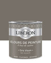 Pot de peinture murs Libéron Velours de Peinture, teinte Gris Vison, finition mate veloutée.