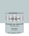 Pot de peinture murs Libéron Velours de Peinture, teinte Petit Bleu, finition mate veloutée.