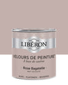 Pot de peinture murs Libéron Velours de Peinture, teinte Rose Bagatelle, finition mate veloutée.