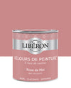 Pot de peinture murs Libéron Velours de Peinture, teinte Rose de Mai, finition mate veloutée.