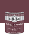 Pot de peinture murs Libéron Velours de Peinture, teinte Rouge Cardinal, finition mate veloutée.