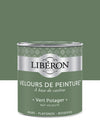 Pot de peinture murs Libéron Velours de Peinture, teinte Vert Potager, finition mate veloutée.