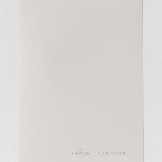 Échantillon de peinture Velours de Peinture Libéron, teinte Blanc Pâtisson