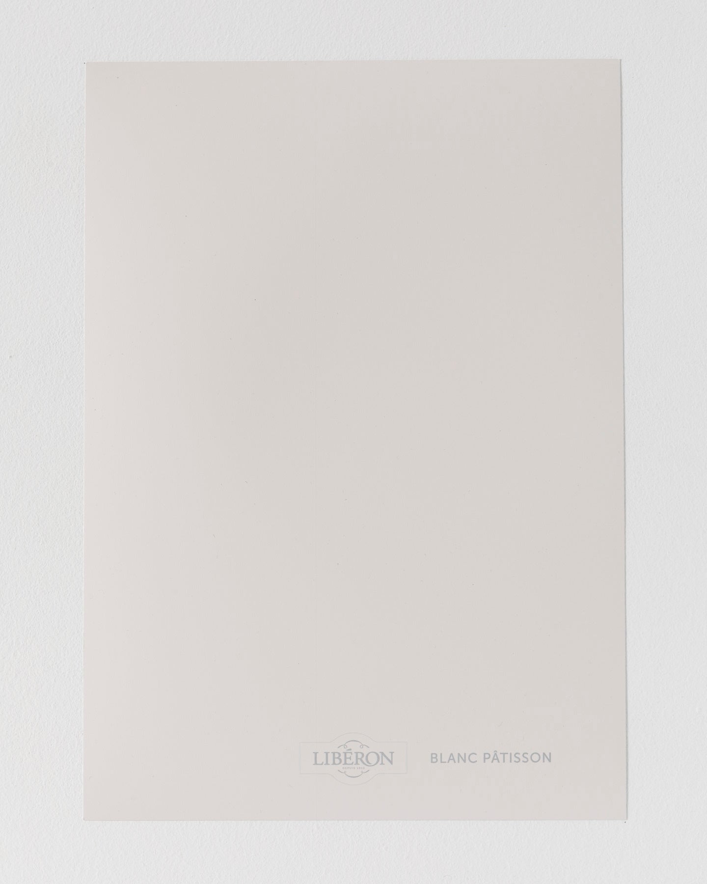 Échantillon de peinture Velours de Peinture Libéron, teinte Blanc Pâtisson