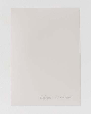 Échantillon de peinture Velours de Peinture Libéron, teinte Blanc Pâtisson