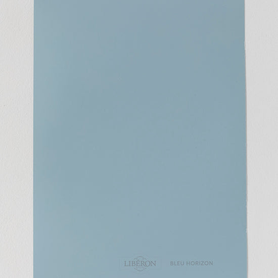 Échantillon de peinture Velours de Peinture Libéron, teinte Bleu Horizon