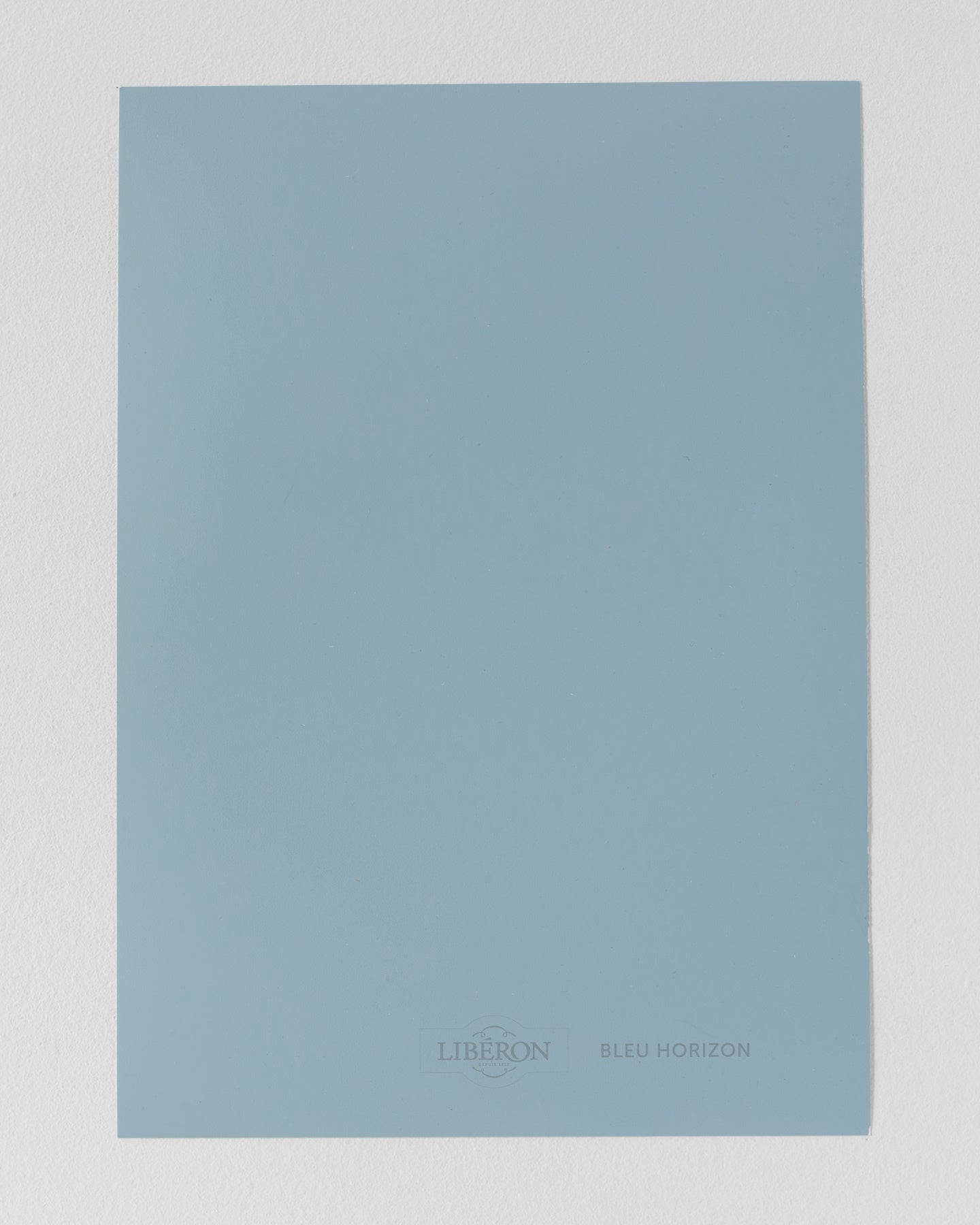 Échantillon de peinture Velours de Peinture Libéron, teinte Bleu Horizon