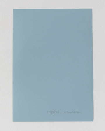 Échantillon de peinture Velours de Peinture Libéron, teinte Bleu Horizon