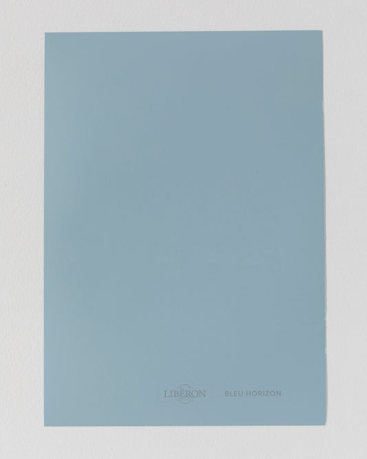 Échantillon de peinture Velours de Peinture Libéron, teinte Bleu Horizon