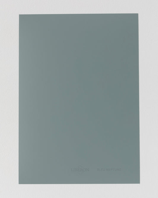 Échantillon de peinture Velours de Peinture Libéron, teinte Bleu Neptune