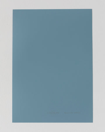 Échantillon de peinture Velours de Peinture Libéron, teinte Bleu de Nîmes