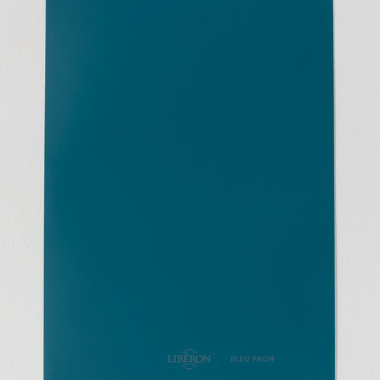 Échantillon de peinture Velours de Peinture Libéron, teinte Bleu Paon