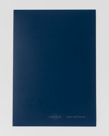 Échantillon de peinture Velours de Peinture Libéron, teinte Bleu Vintimille