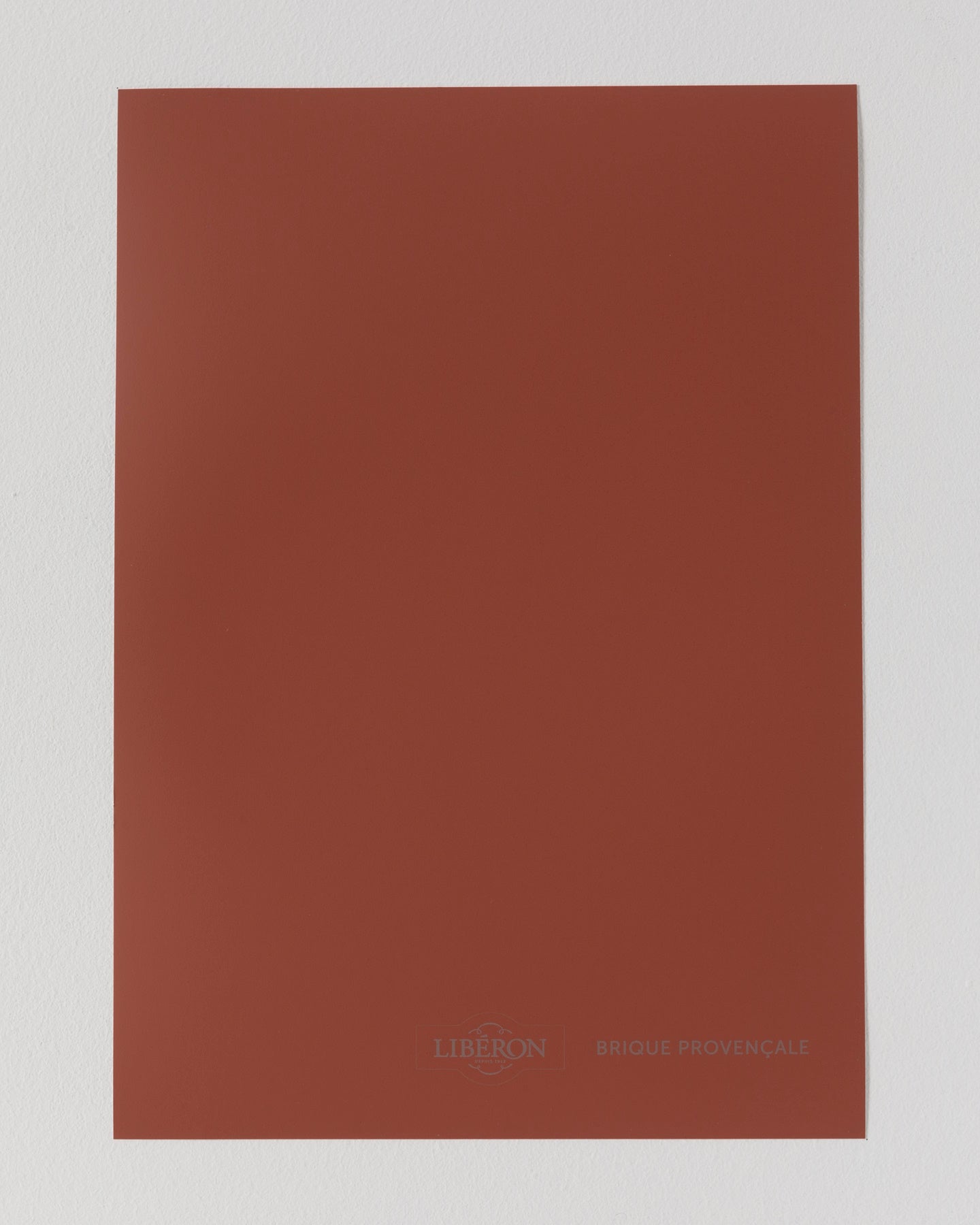 Échantillon de peinture Velours de Peinture Libéron, teinte Brique Provençale