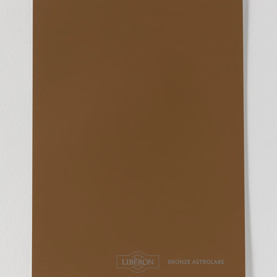 Échantillon de peinture Velours de Peinture Libéron, teinte Bronze Astrolabe