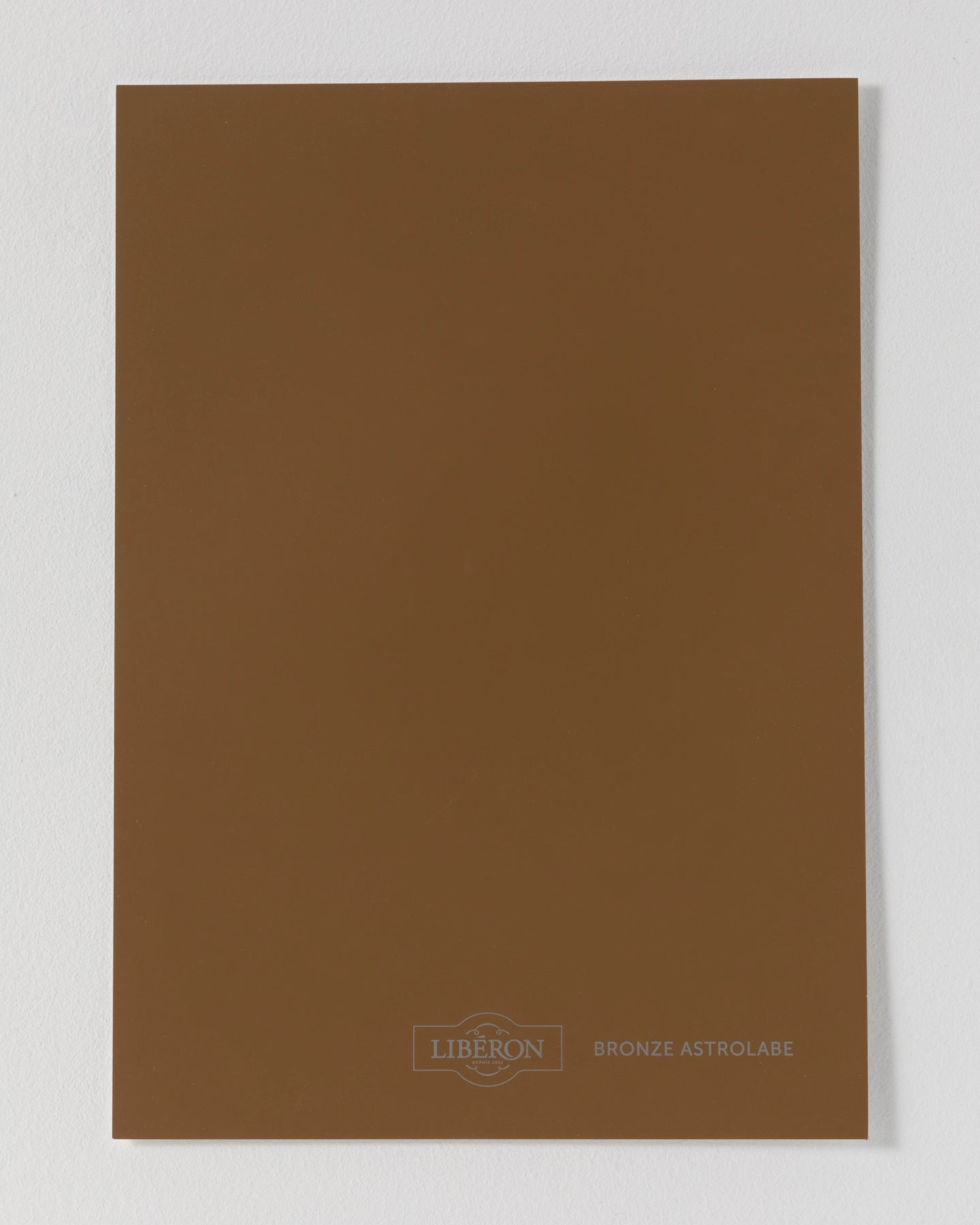 Échantillon de peinture Velours de Peinture Libéron, teinte Bronze Astrolabe