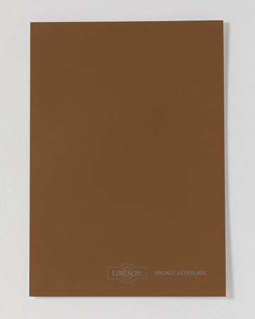 Échantillon de peinture Velours de Peinture Libéron, teinte Bronze Astrolabe