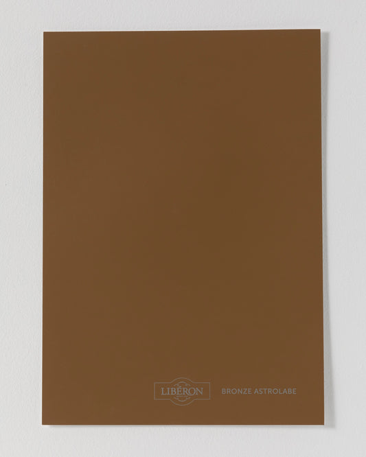 Échantillon de peinture Velours de Peinture Libéron, teinte Bronze Astrolabe