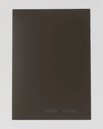 Échantillon de peinture Velours de Peinture Libéron, teinte Brun Caviar