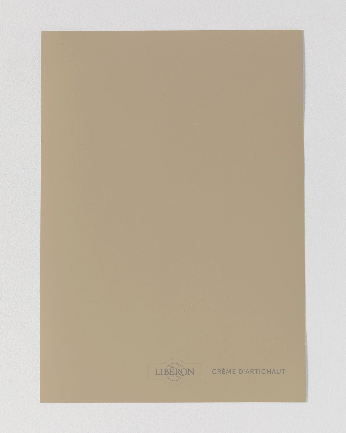 Échantillon de peinture Velours de Peinture Libéron, teinte Crème d'Artichaut