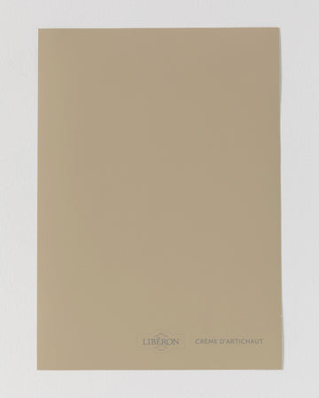 Échantillon de peinture Velours de Peinture Libéron, teinte Crème d'Artichaut