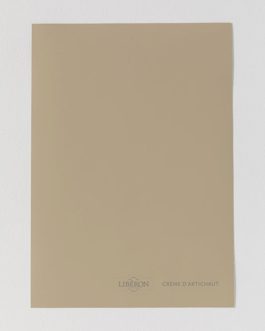 Échantillon de peinture Velours de Peinture Libéron, teinte Crème d'Artichaut