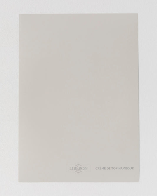 Échantillon de peinture Velours de Peinture Libéron, teinte Crème de Topinambour