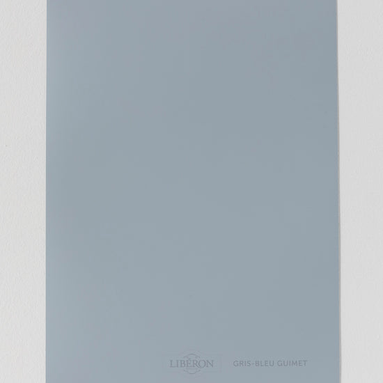 Échantillon de peinture Velours de Peinture Libéron, teinte Gris-Bleu Guimet