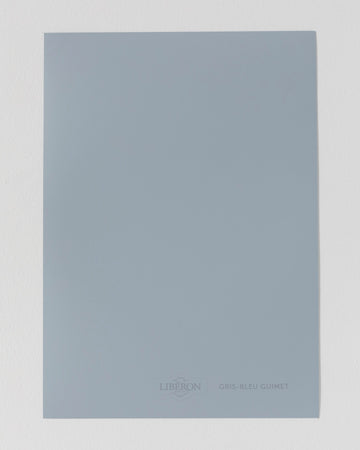 Échantillon de peinture Velours de Peinture Libéron, teinte Gris-Bleu Guimet