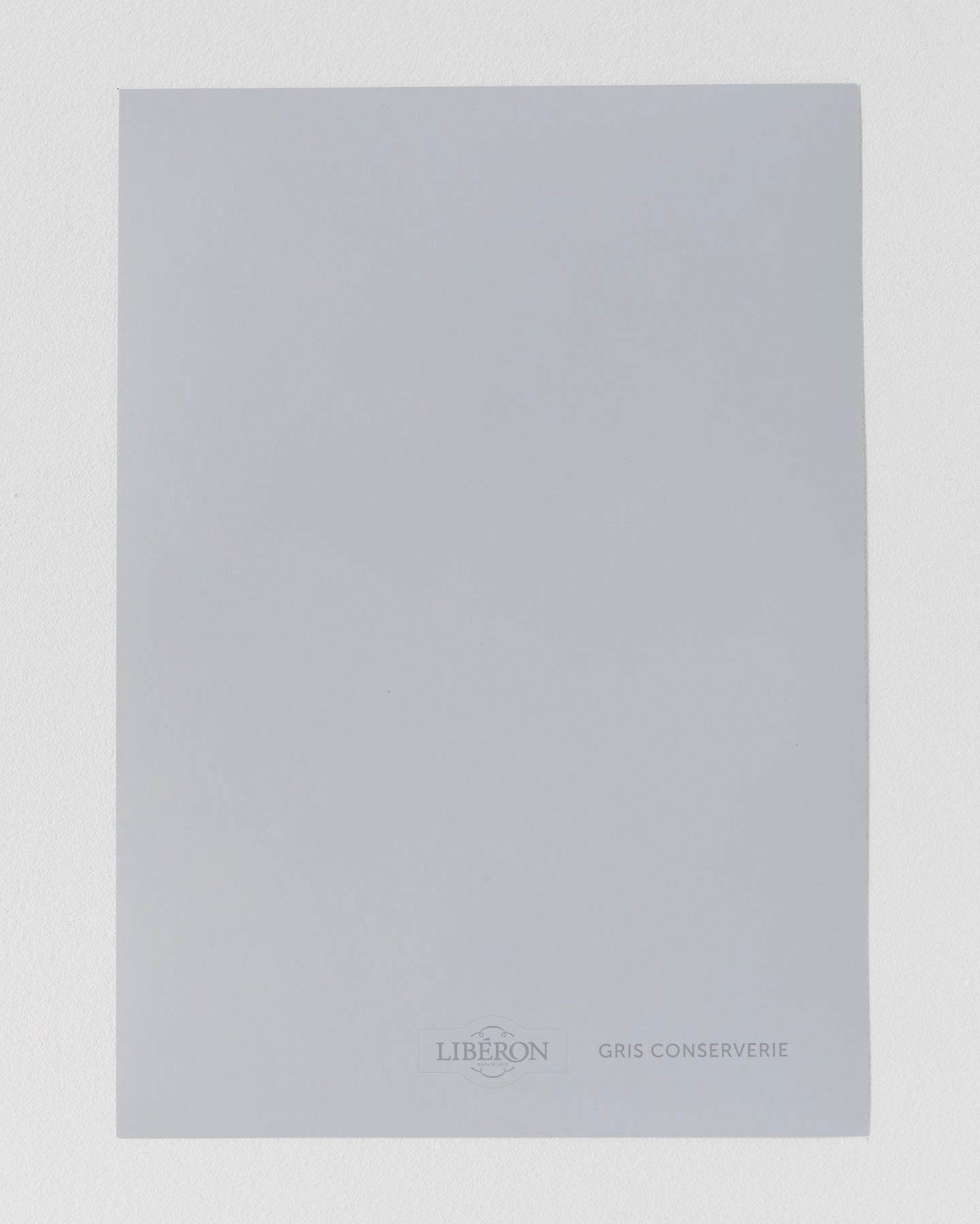 Échantillon de peinture Velours de Peinture Libéron, teinte Gris Conserverie