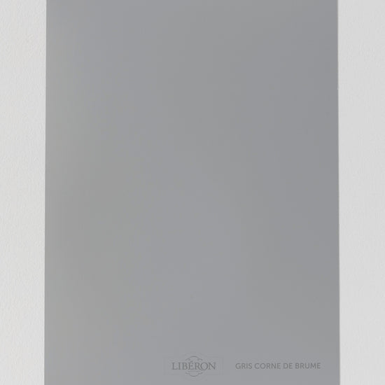 Échantillon de peinture Velours de Peinture Libéron, teinte Gris Corne de Brume