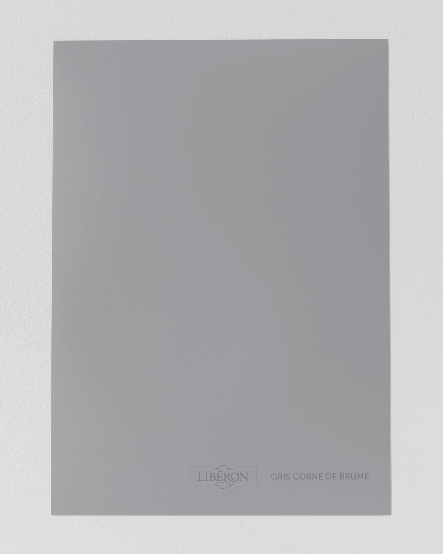 Échantillon de peinture Velours de Peinture Libéron, teinte Gris Corne de Brume