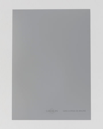 Échantillon de peinture Velours de Peinture Libéron, teinte Gris Corne de Brume