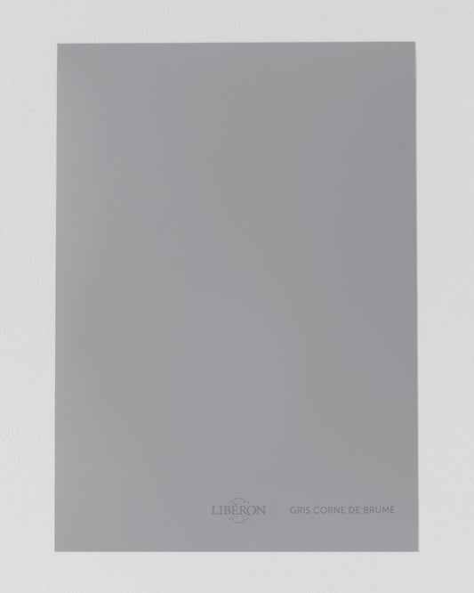 Échantillon de peinture Velours de Peinture Libéron, teinte Gris Corne de Brume