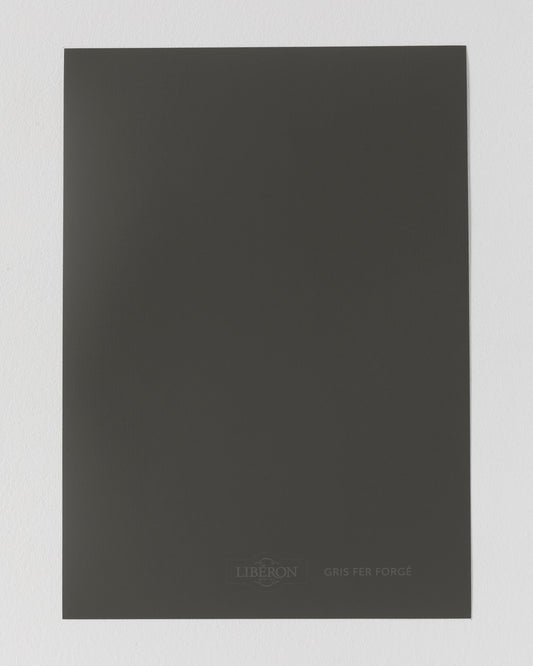 Échantillon de peinture Velours de Peinture Libéron, teinte Gris Fer Forgé