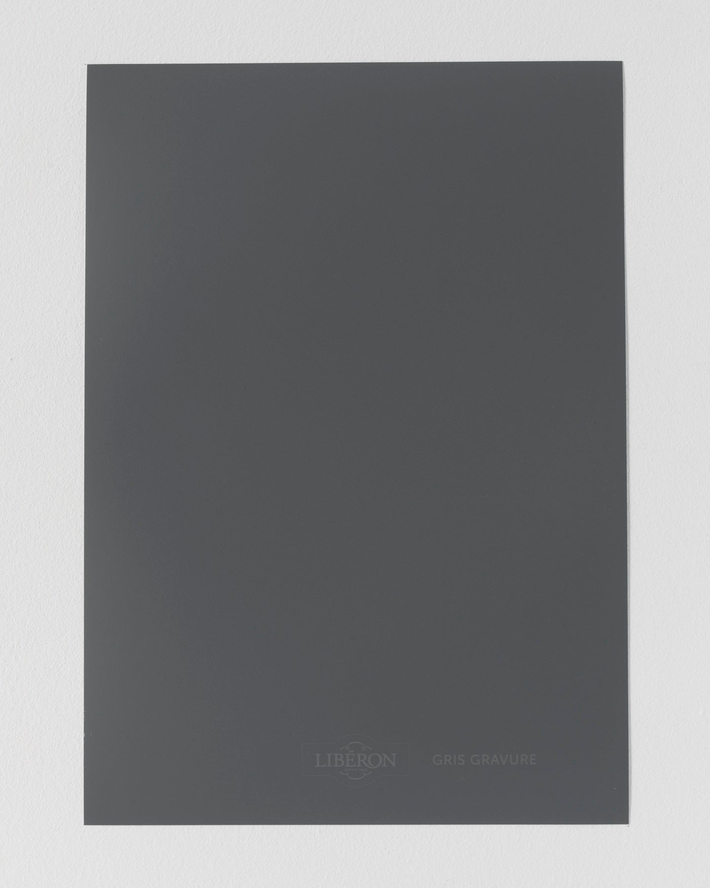 Échantillon de peinture Velours de Peinture Libéron, teinte Gris Gravure