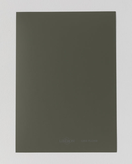 Échantillon de peinture Velours de Peinture Libéron, teinte Gris Plomb