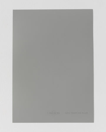 Échantillon de peinture Velours de Peinture Libéron, teinte Gris Temps de Pluie