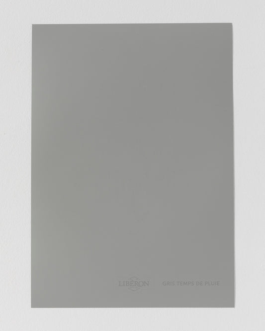 Échantillon de peinture Velours de Peinture Libéron, teinte Gris Temps de Pluie