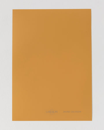 Échantillon de peinture Velours de Peinture Libéron, teinte Jaune Calisson