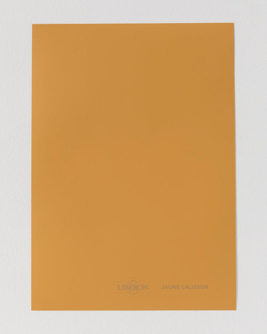 Échantillon de peinture Velours de Peinture Libéron, teinte Jaune Calisson