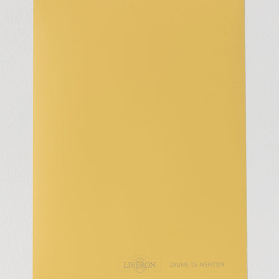 Échantillon de peinture Velours de Peinture Libéron, teinte Jaune de Menton