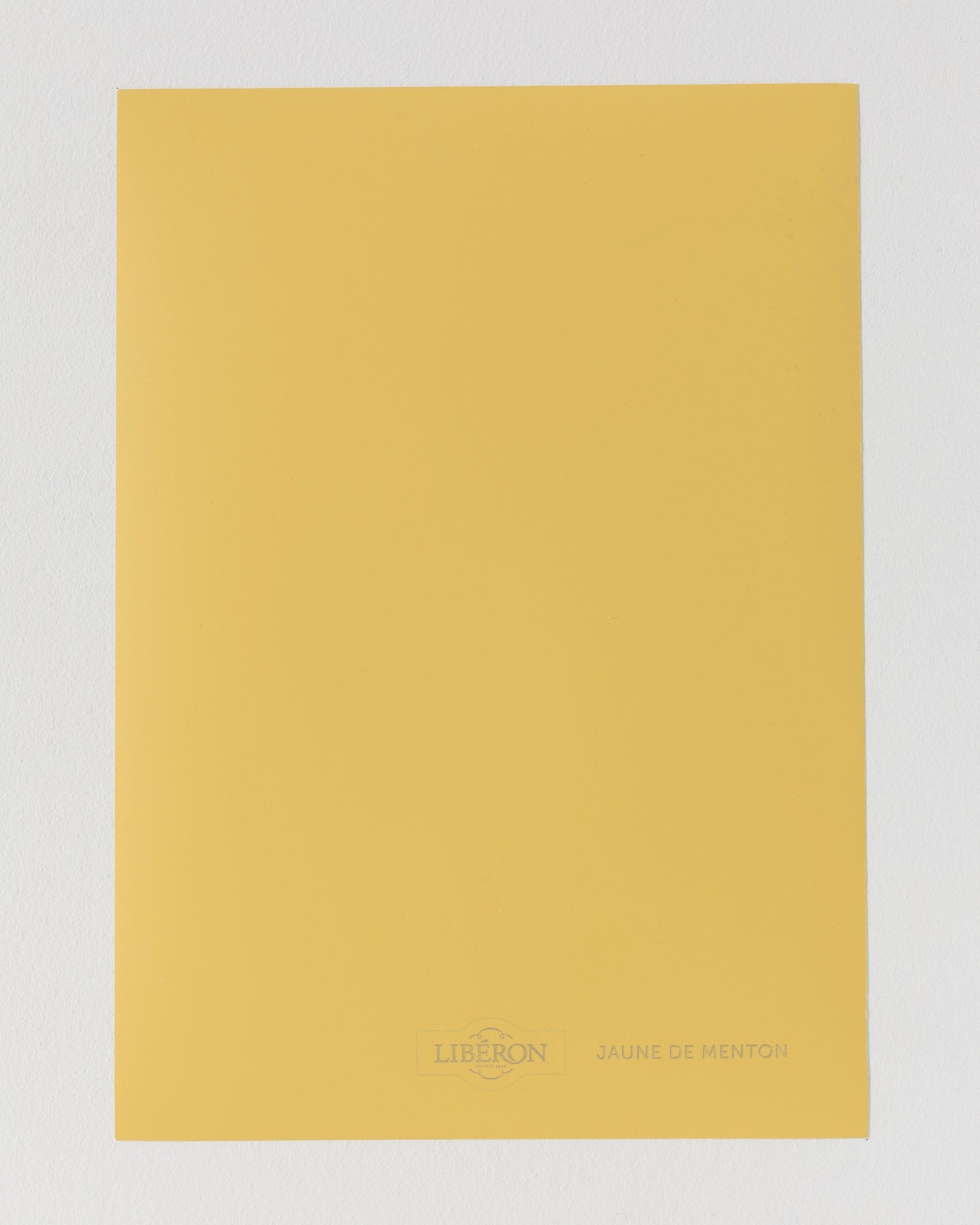 Échantillon de peinture Velours de Peinture Libéron, teinte Jaune de Menton